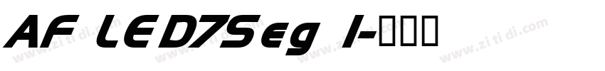 AF LED7Seg 1字体转换